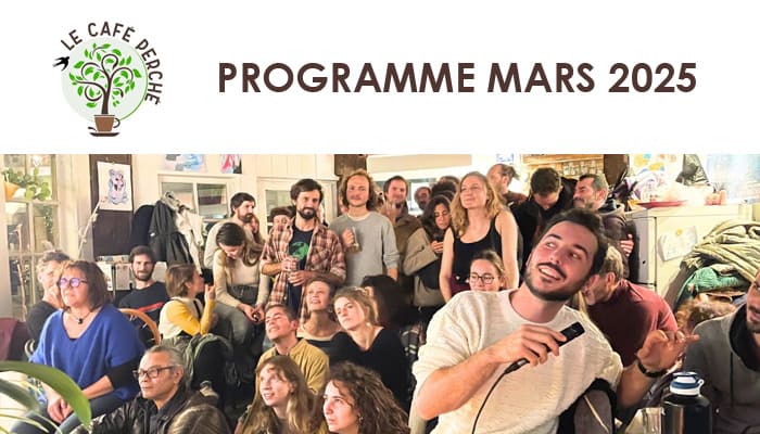 Café Perché – Programmation Mars 2025