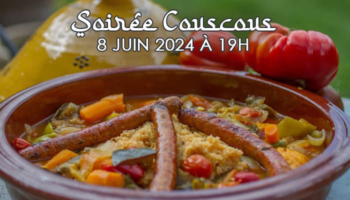 You are currently viewing Soirée Couscous Samedi 8 juin 2024